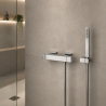 Mitigeur de douche thermostatique blanc chrome Cuadro Exclusive Tres