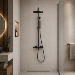 Colonne de douche thermostatique murale Corbeau KROOS