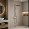 Colonne de douche thermostatique murale Corbeau KROOS