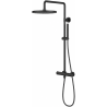 Ensemble 2 mitigeurs lavabo + 2 bondes + colonne de douche Corbeau Kroos