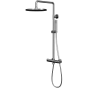 Ensemble 2 mitigeurs lavabo + 2 bondes + colonne de douche Corbeau Kroos