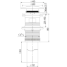 Ensemble mitigeur lavabo + bonde + colonne de douche Corbeau Kroos