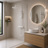 Ensemble mitigeur lavabo + bonde + colonne de douche Corbeau Kroos