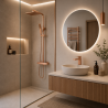 Ensemble Mitigeur lavabo + Colonne de douche + Mitigeur bain douche + Bonde Sirius Kroos