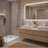 Ensemble Mitigeur lavabo + Colonne de douche + Mitigeur bain douche + Bonde Sirius Kroos