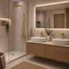 Ensemble Mitigeur lavabo + Colonne de douche + Mitigeur bain douche + Bonde Sirius Kroos