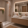 Ensemble Mitigeur lavabo + Colonne de douche + Mitigeur bain douche + Bonde Sirius Kroos