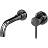 Ensemble 2 mitigeurs lavabo encastrés + 2 bondes + colonne de douche Corbeau Kroos