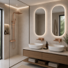 Ensemble 2 Mitigeurs encastrés lavabo + Colonne de douche + 2 Bondes Sirius Kroos