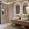 Ensemble 2 Mitigeurs encastrés lavabo + Colonne de douche + 2 Bondes Sirius Kroos
