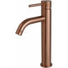 Ensemble mitigeur lavabo réhaussé + bonde + colonne de douche Corbeau Kroos