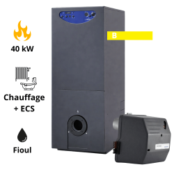 Pack chaudière fioul 40 kw SIME Estelle 5 Ballon 110L + Brûleur D4 Pack chaudière fioul 40 kw SIME Estelle 5 Ballon 110L + Brûleur D4