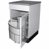 Poubelle rotative à tri sélectif - 1x18L+1x12L+1x9L