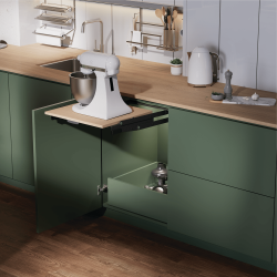 Système relevant pour robot de cuisine - ferrure de table relevable (sans étagère)