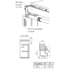 Rideau coulissant H. 140 cm recoupable - pour meuble 60 à 90 cm