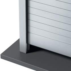 Rideau coulissant H. 140 cm recoupable - pour meuble 60 à 90 cm