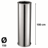 Tuyau Poujoulat Inox-Galva D 150 Lg 100 cm