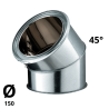 Coude Poujoulat Inox-Galva D 150 45 °