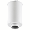 Elément droit de finition blanc Poujoulat Inox-Galva 230