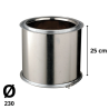Tuyau Poujoulat Inox-Galva D 230 Lg 250cm