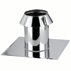 Solin Inox toit plat avec collerette SIO...TZ Therminox Poujoulat TI
