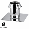 Solin Inox toit plat avec collerette SIO...TZ Therminox Poujoulat TI