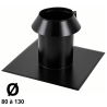 Solin Inox toit plat avec collerette SIO...TZ Therminox Poujoulat TI