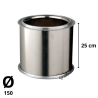 Tuyau Poujoulat Inox-Galva D 180 Lg 10 cm