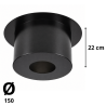 Plaque de finition pour conduit Inox-Galva D 150 H 22 Poujoulat