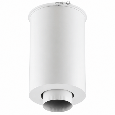 Elément droit de finition blanc Poujoulat Inox-Galva
