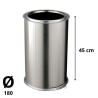 Tuyau Poujoulat Inox-Galva D 180 Lg 450cm