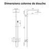 Ensemble Mitigeur lavabo + Colonne de douche + Mitigeur bain douche + Bonde Sirius Kroos
