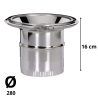 Reduction conique raccordement inox Poujoulat D 280