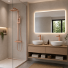 Ensemble 2 Mitigeurs rehausse lavabo + Colonne de douche + 2 Bondes Sirius Kroos