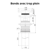 Ensemble Mitigeur lavabo + Colonne de douche + Mitigeur bain douche + Bonde Sirius Kroos