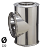 Té isolé Poujoulat Inox-Inox D 230 90°
