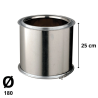 Tuyau Poujoulat Inox-Galva D 180 Lg 250cm