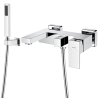 Ensemble 2x Mitigeur lavabo réhaussé + Colonne de douche + Mitigeur bain douche + 2x Bonde Sirius Kroos