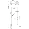 Destockage / Colonne de douche thermostatique noire TRES