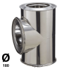 Té isolé Poujoulat Inox-Inox D 180 90°