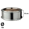 Tuyau Poujoulat Inox-Galva D 180 Lg 10 cm