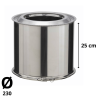 Tuyau Poujoulat Inox-Inox D 230 Lg 25cm