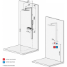 DESTOCKAGE EXPO / Colonne de douche Flow Novellini