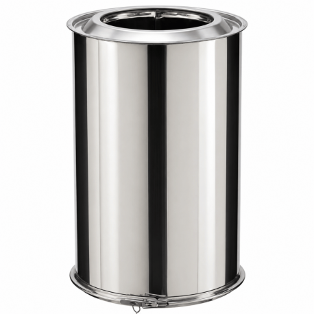 Tuyau Poujoulat Inox-Inox D 180 Lg 45cm