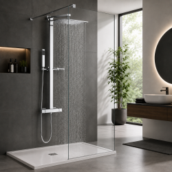 Colonne de douche thermostatique Carré XXL VALENTIN