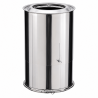 Tuyau Poujoulat Inox-Inox D 230 Réglable de Lg 35 à 45 cm