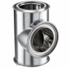 Te isolé 90 ° Poujoulat Inox-Galva D 180 