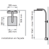 Colonne de douche thermostatique Touareg 300 VALENTIN