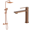 Ensemble mitigeur lavabo + Colonne de douche Figaro