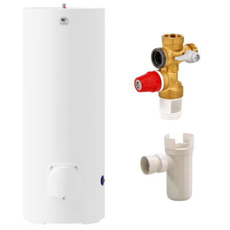 Pack Chauffe eau électrique Stéatis stable au sol 200 Litres THERMOR + Groupe de sécurité 3/4" + Siphon de groupe